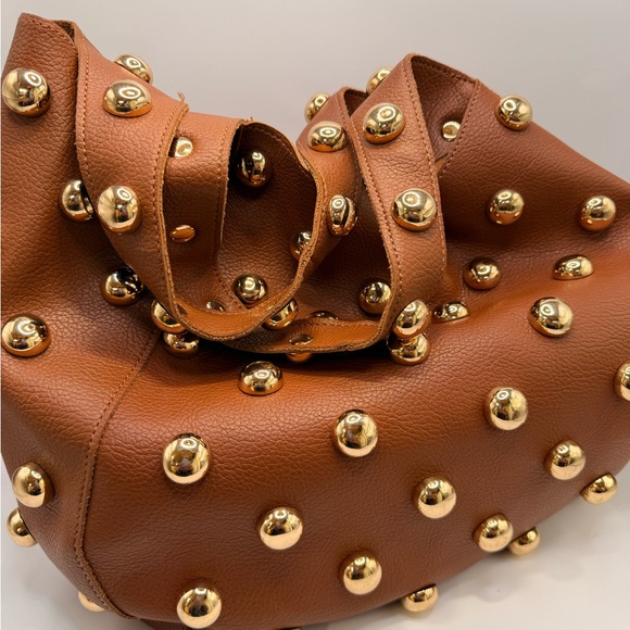 Anthropologie Sonia Studded Slouchy Tote Bag - Picture 3 of 6